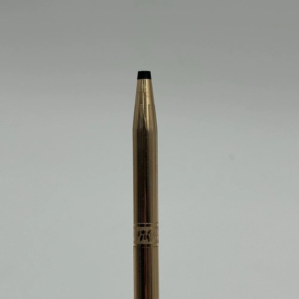 Vintage Cross 14K Gold Filled & Silver Ballpoint Pens IBM Clip USA Working
